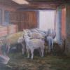 The Flock in the Barn
Oil, 11" x 14"