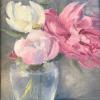 Pink Peony in a Glass Vase
Oil, 8" x 6" 