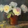 White Roses in a Copper Bowl
Oil, 9 x 12