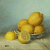 Lemons in Blue (study)
Oil, 8" x 8" 