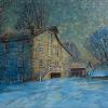 Clymer Mill at Night
Oil,  10" x 12" 