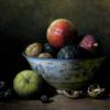Fruit in Blue Ware
Oil, 8" x 10" 