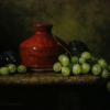 Red Jar with Grapes
Oil, 8" x 10" 