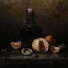 Still Life with Syrup and Citrus
Oil, 8" x 10" 