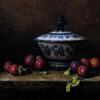 Bowl with Sugar Plums
Oil, 9" x 12" 