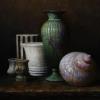 Sextet with Shell
Oil, 12" x 16" 