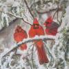 Three Cold Cardinals
Oil, 8" x 10" 
